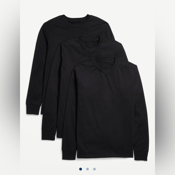 Old Navy Other - 🆕 3-Pack Old Navy Men’s Rotation Crew Neck Long Sleeve T-Shirt Black XLarge XL